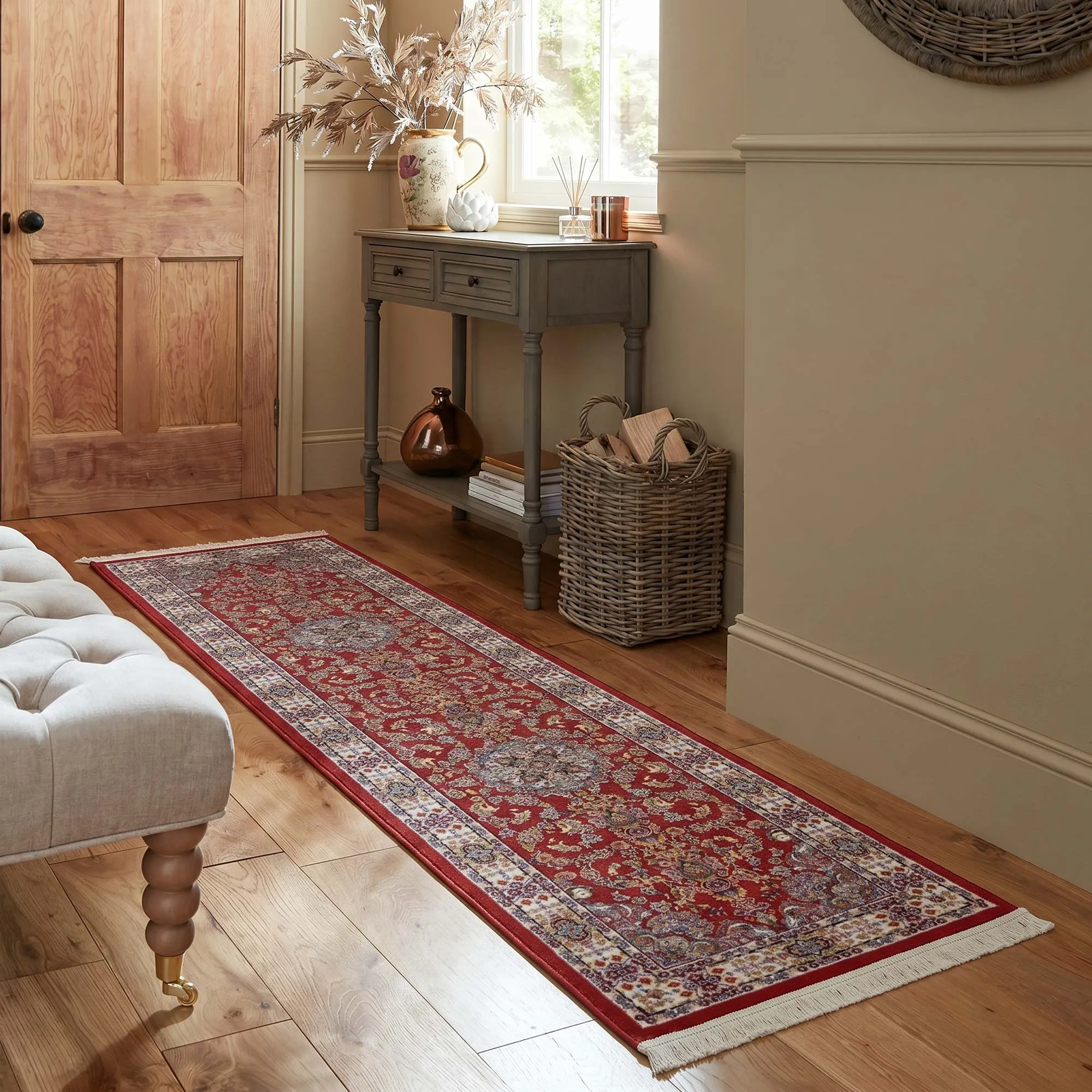 Parsa Red Medallion Oriental Rug