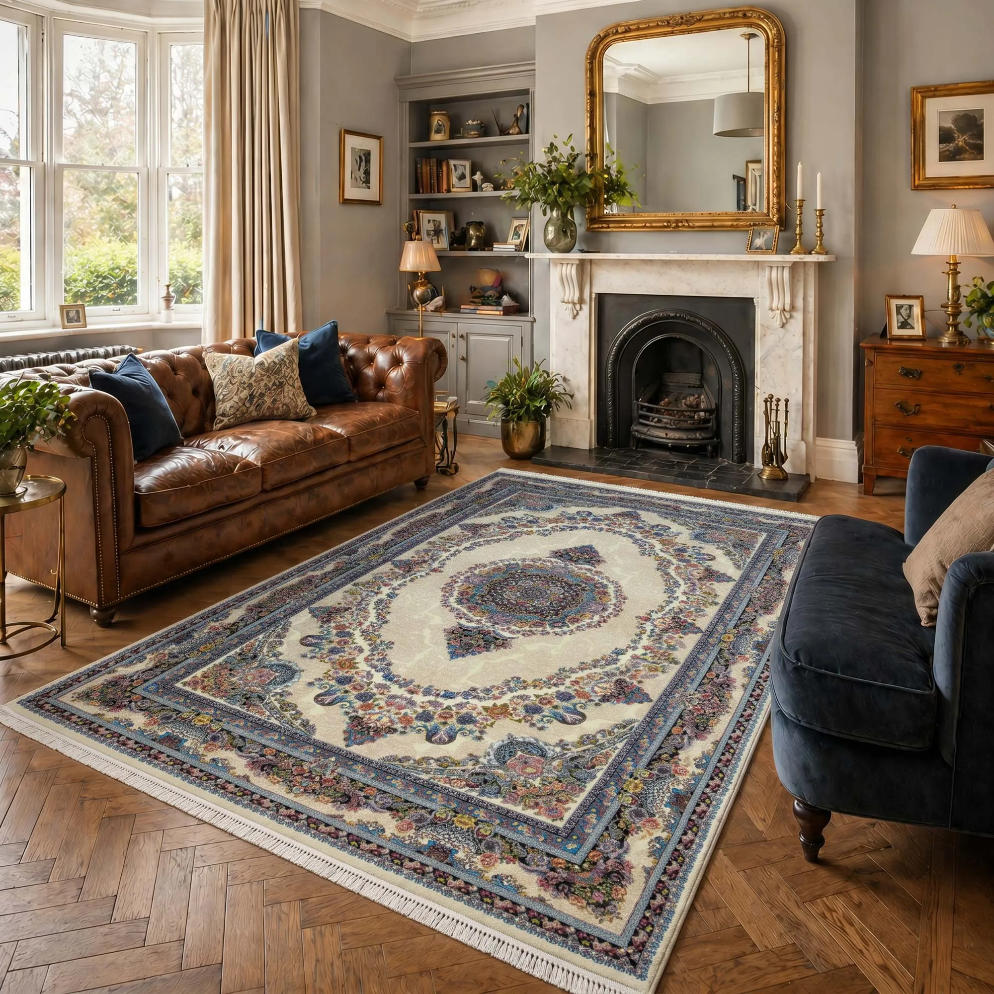 Parsa Soft Medallion Oriental Rug