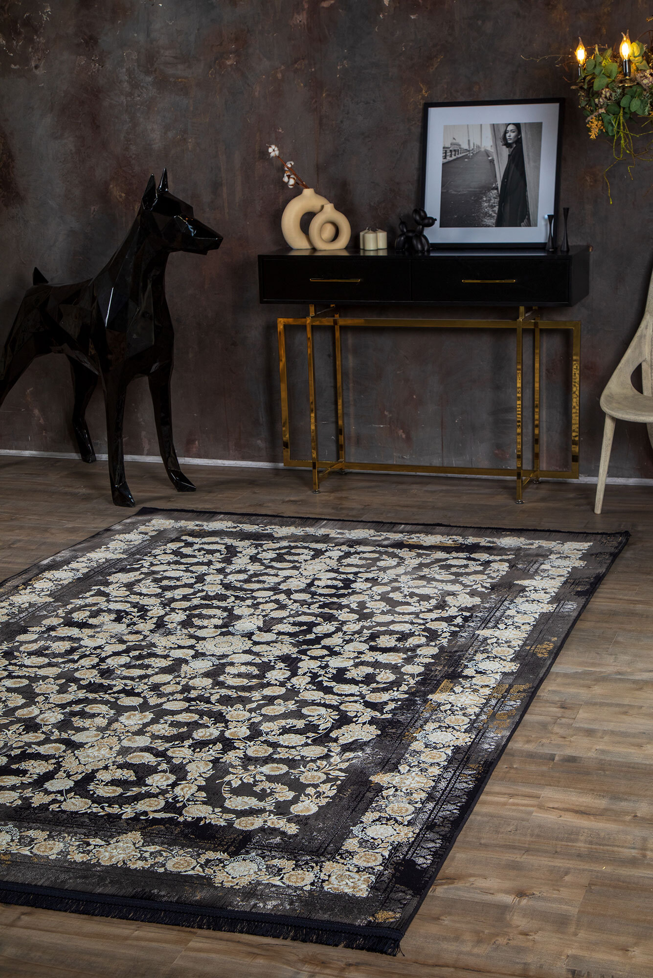 Prince Traditional Floral Rug(Size 300 x 200cm)