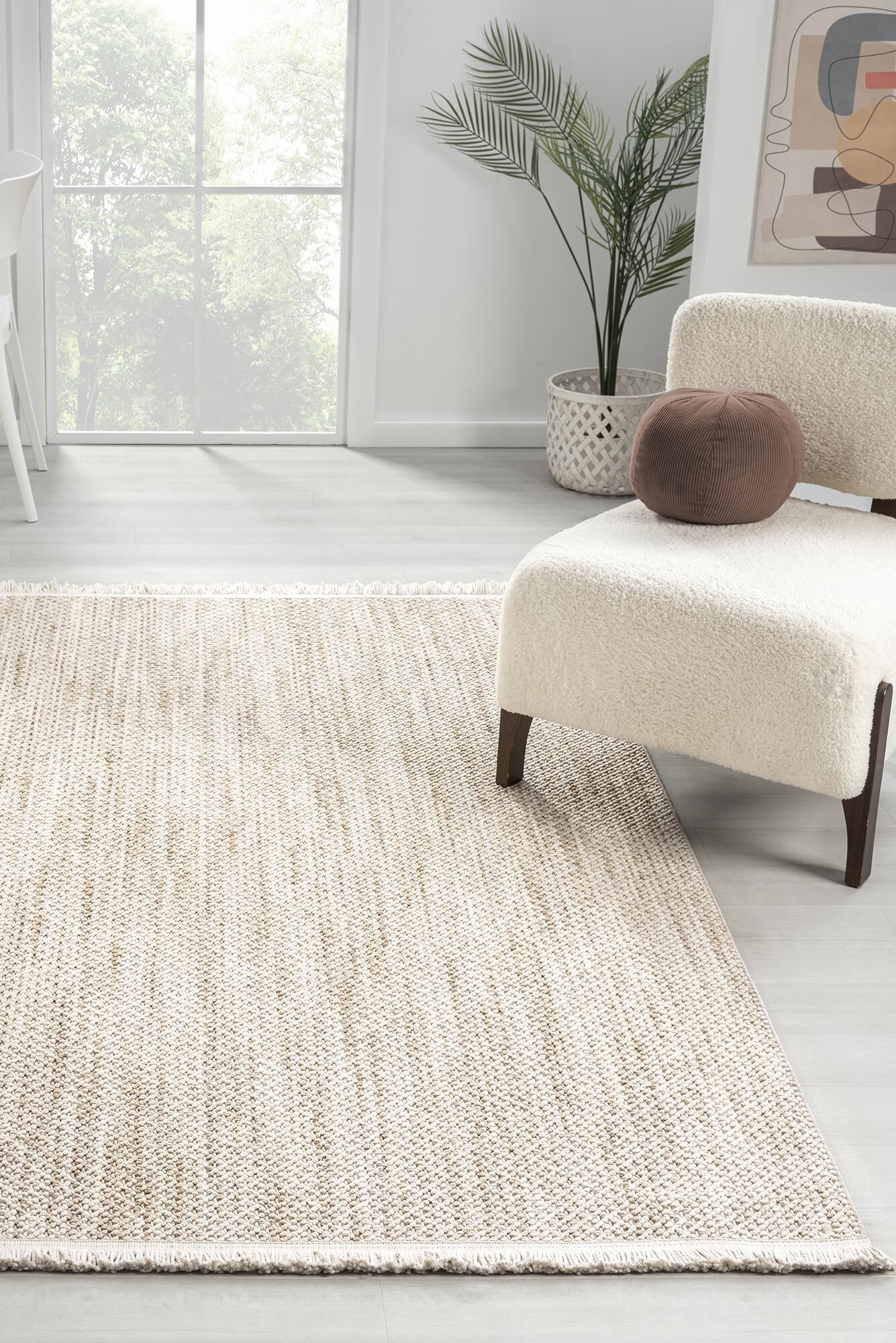 Large View Prague Plain Modern Rug(Size 230 x 160cm)