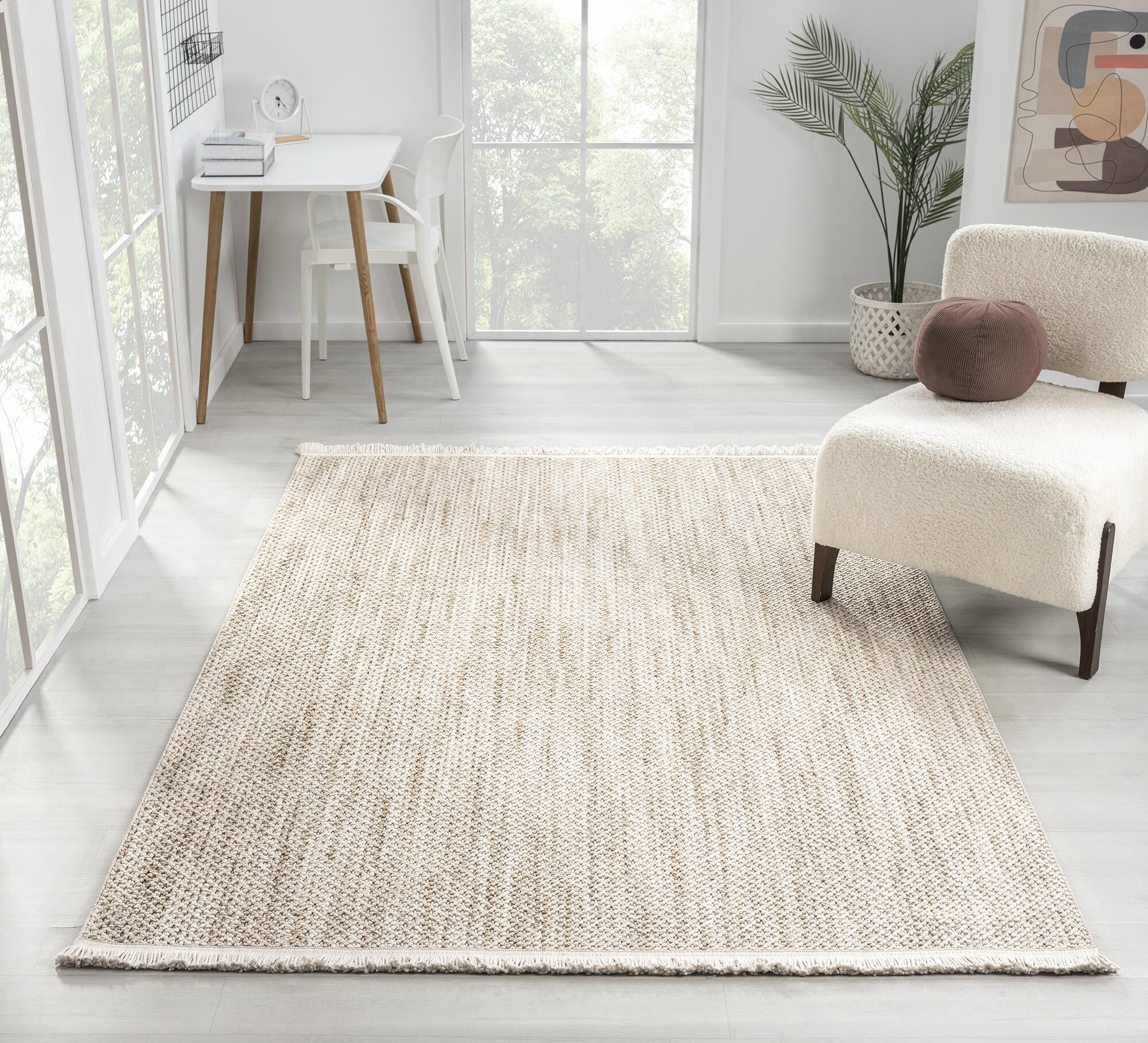 Large View Prague Plain Modern Rug