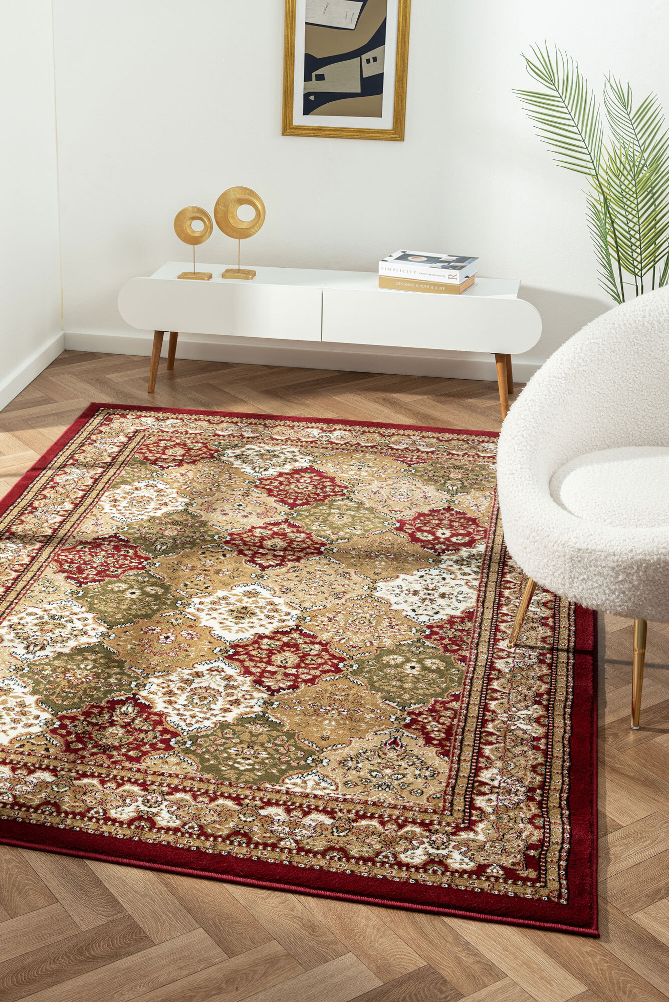 Regent Classic Rug Red Floral Rugs Afterpay & Zippay