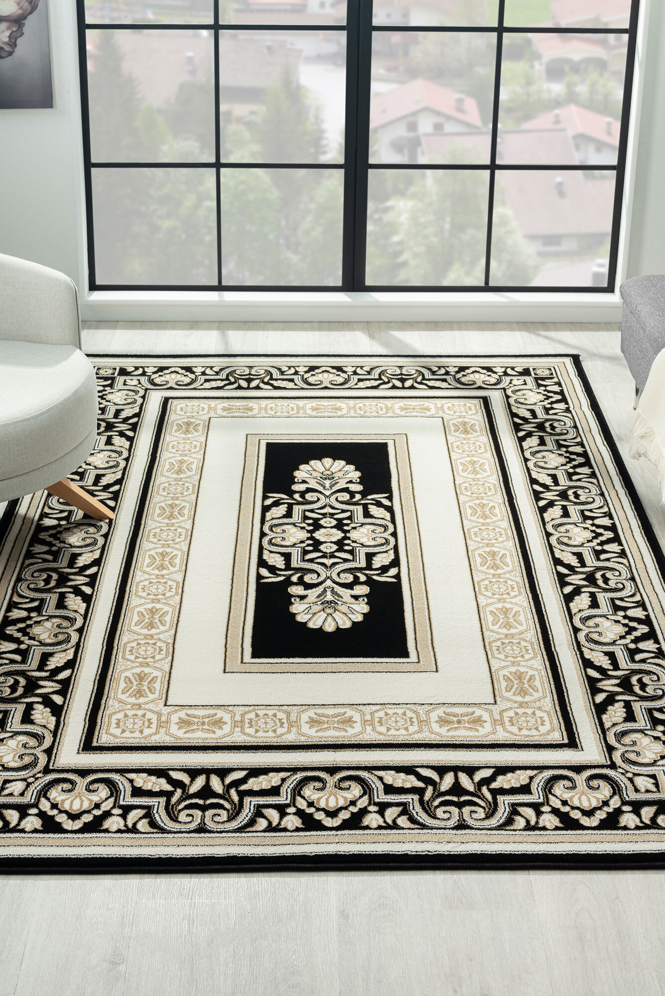 Large View Regent Traditional Medallion Rug(Size 170 x 120cm)