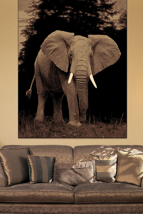 Rob Elephant Picture Rug(Size 170 x 120cm)