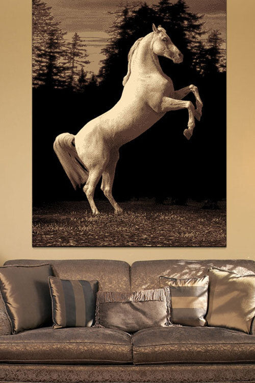 Rob Horse Picture Rug(Size 170 x 120cm)