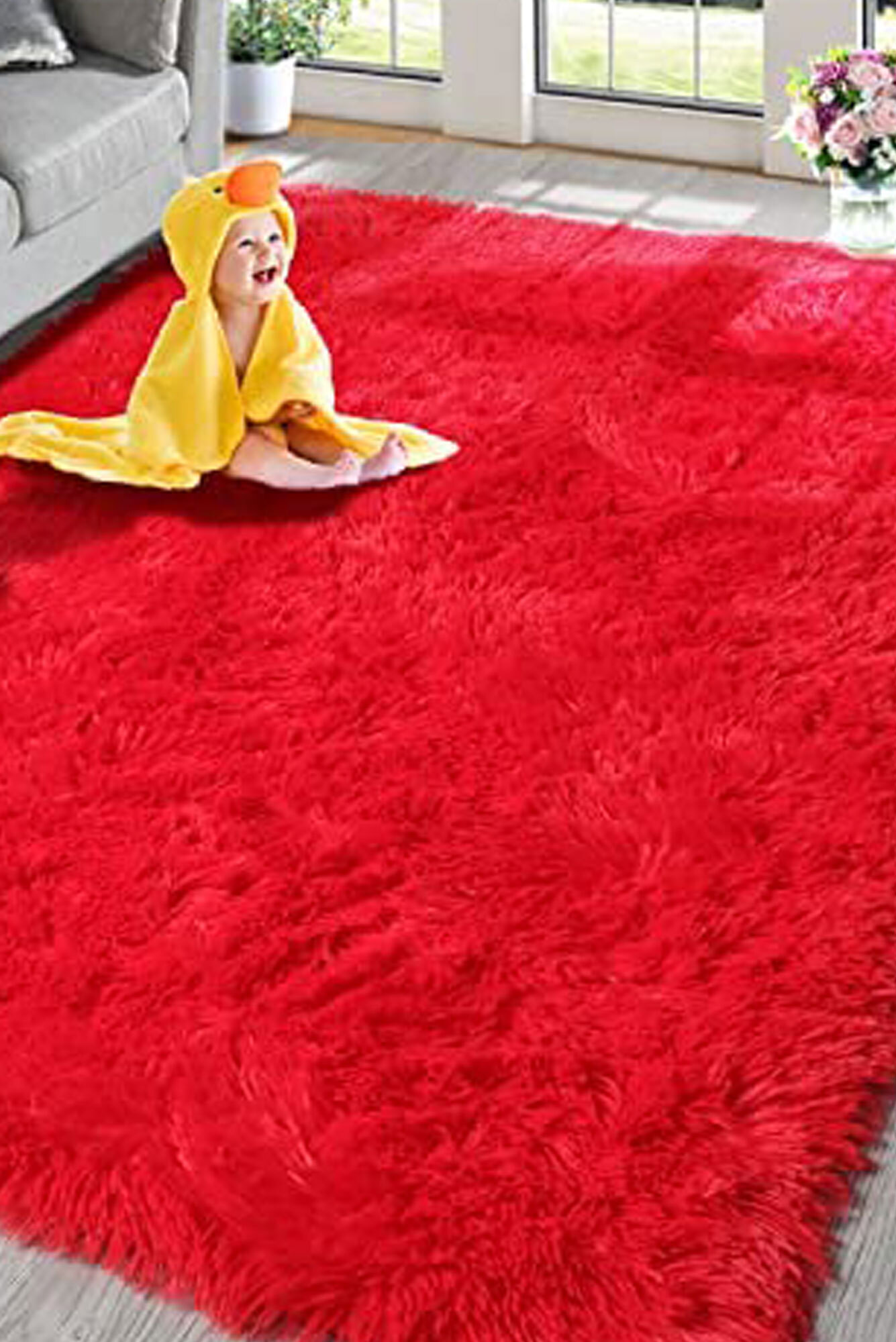 Red Test Rug(Size 300 x 200cm)
