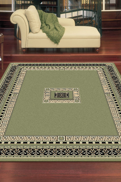 Ryder Green Traditional Rug(Size 170 x 120cm)