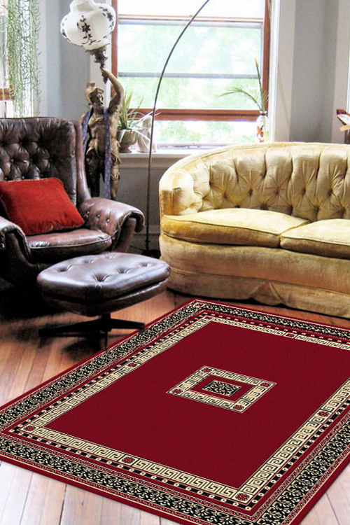 Ryder Classic Red Medallion Rug(Size 170 x 120cm)