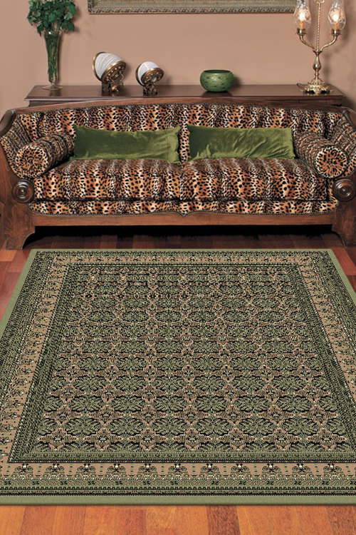 Ryder Green Traditional Rug(Size 170 x 120cm)