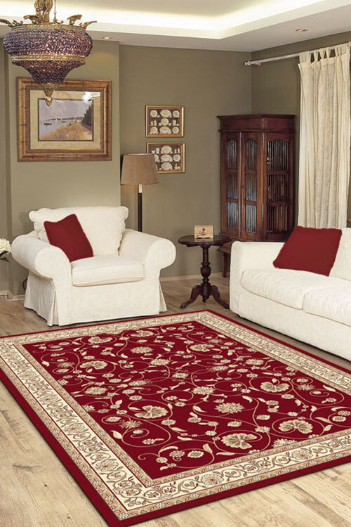 Ryder Traditional Red Floral Rug(Size 230 x 160cm)