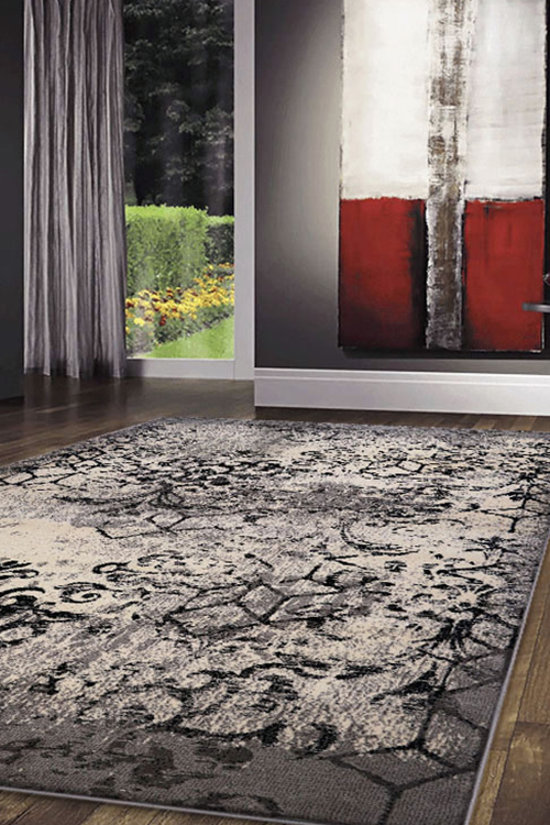 Large View Sade Grey Transitional Rug(Size 170 x 120cm)