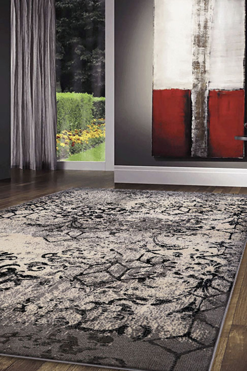 Sade Grey Transitional Rug(Size 170 x 120cm)