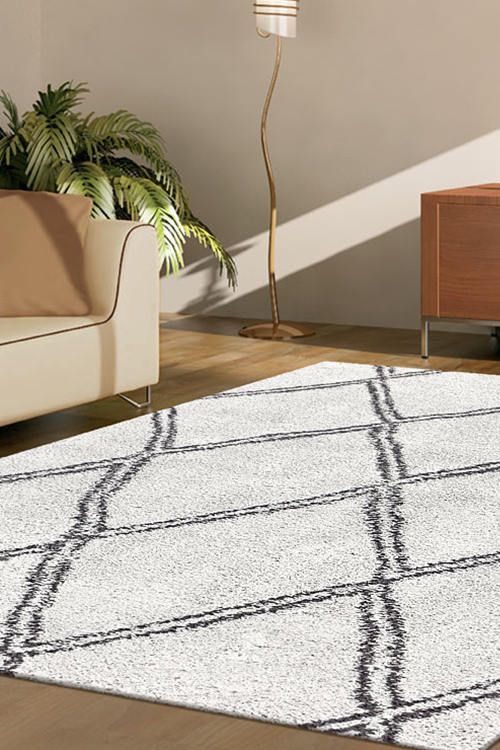 Salem Ivory Moroccan Shaggy Rug(Size 300 x 80cm) RUNNER