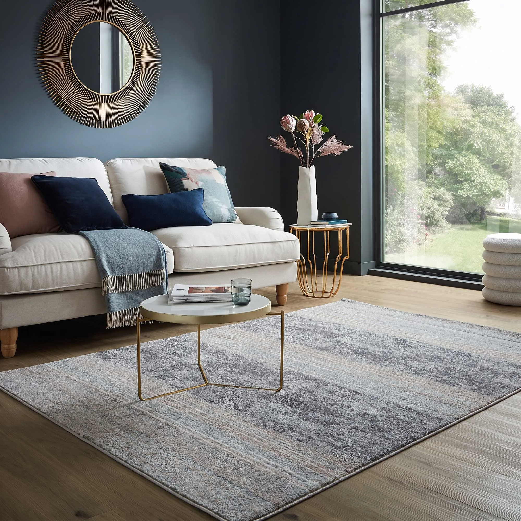 Sapore Contemporary Striped Rug