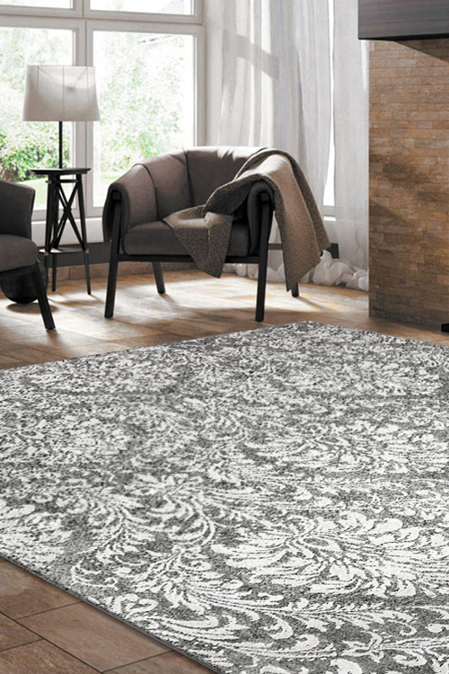 Large View Saul Contemporary Floral Rug(Size 170 x 120cm)