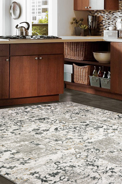 Large View Saul Beige Floral Transitional Rug(Size 170 x 120cm)