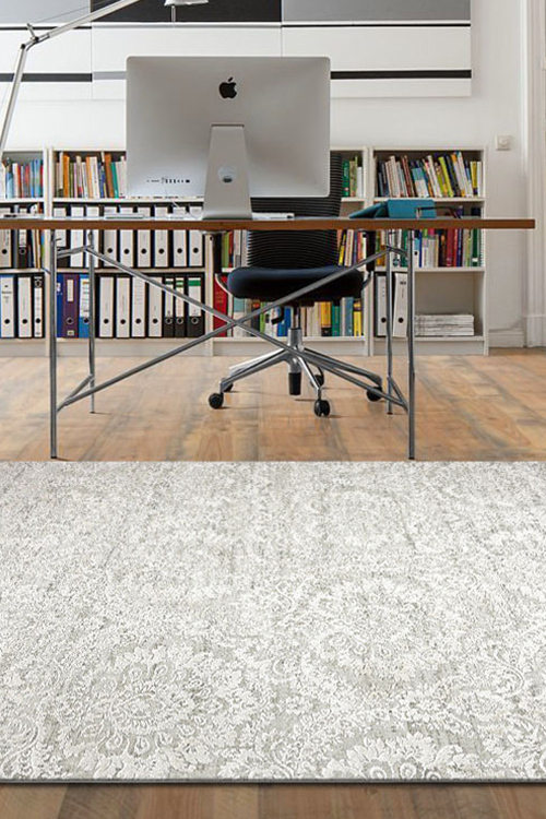 Large View Saul Beige Transitional Floral Rug(Size 170 x 120cm)