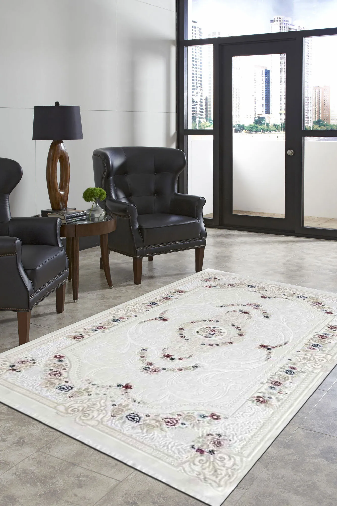 Sadie Cream Traditional Floral Rug(Size 230 x 160cm)