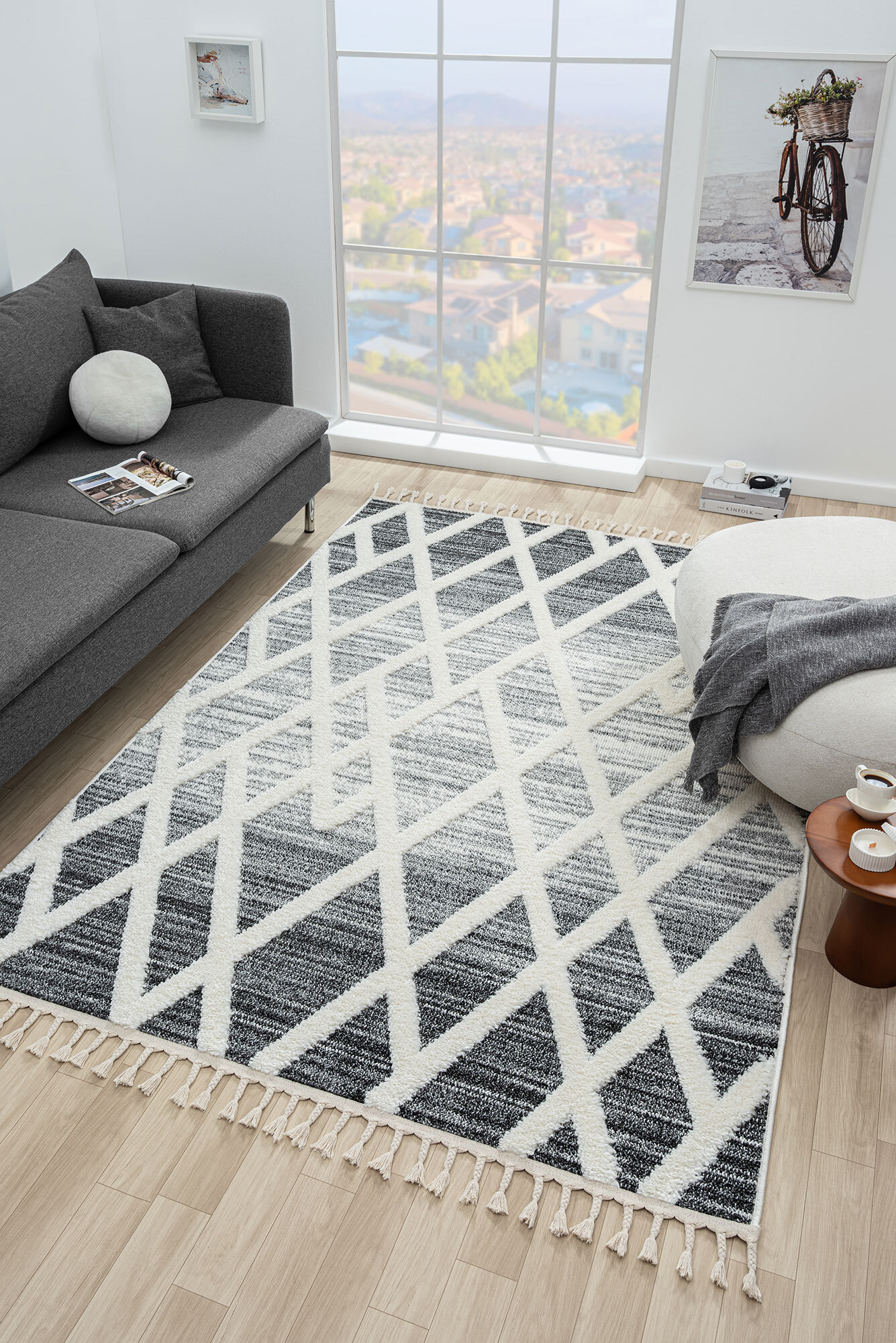 Large View Serenade Moroccan Trellis Rug(Size 230 x 160cm)