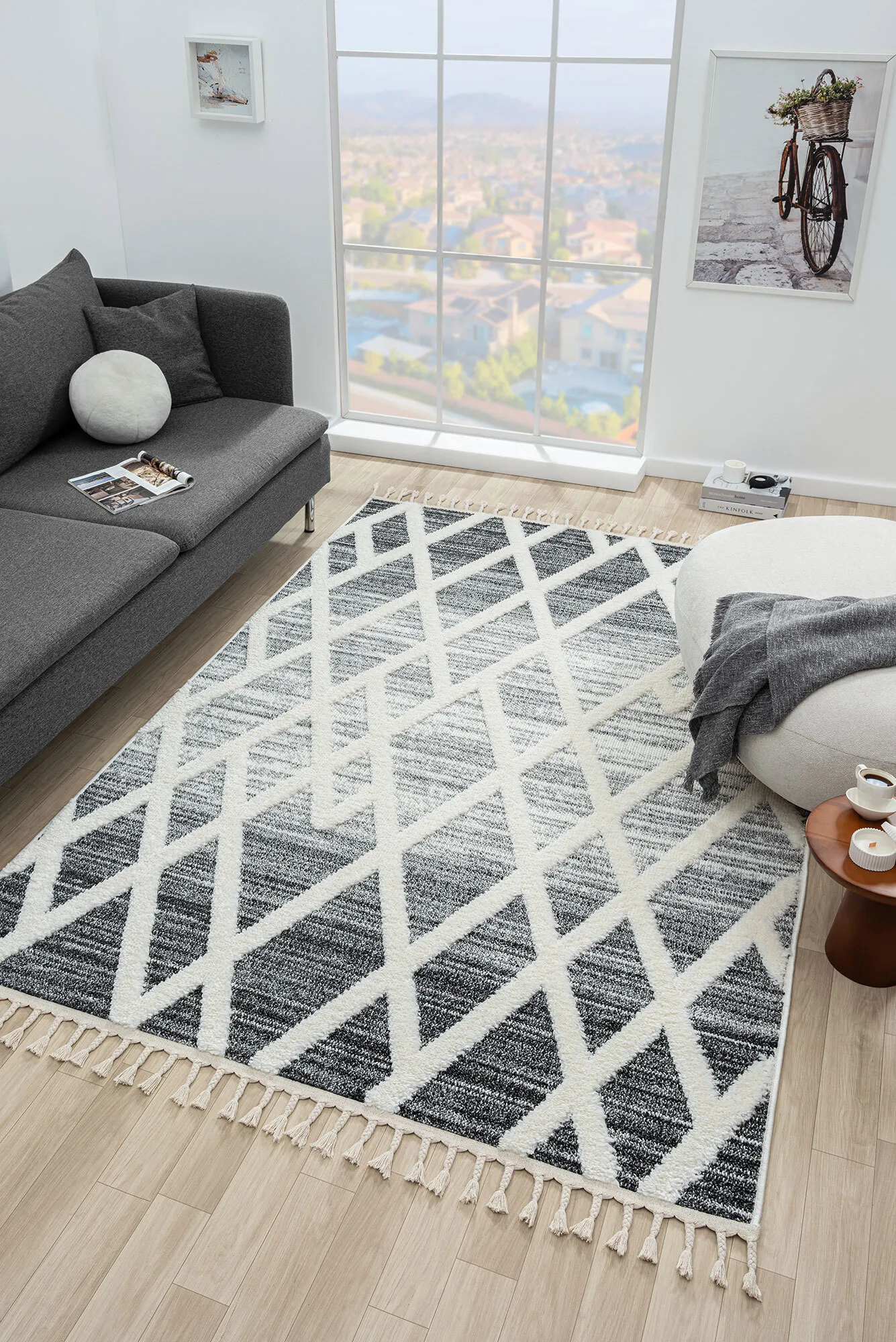 Large View Serenade Moroccan Trellis Rug(Size 230 x 160cm)