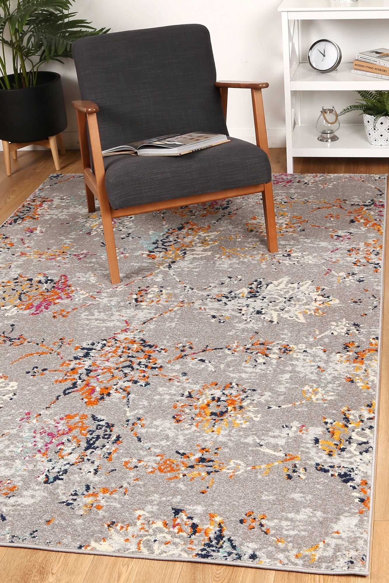 Large View Seth Contemporary Floral Rug(Size 230 x 160cm)