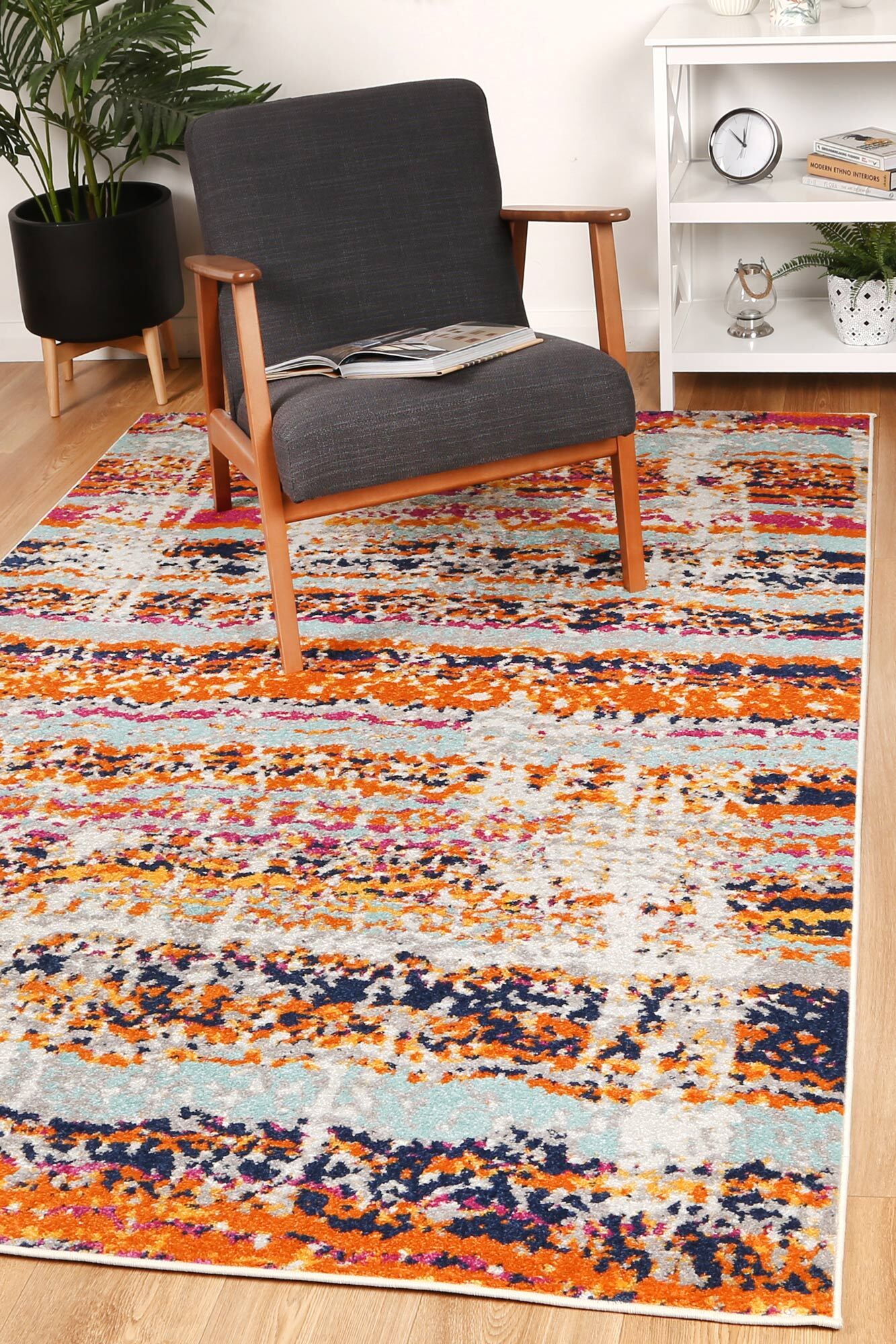 Seth Striped Transitional Rug(Size 230 x 160cm)