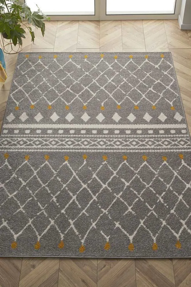 Large View Sina Diamond Pattern Modern Rug(Size 220 x 150cm)