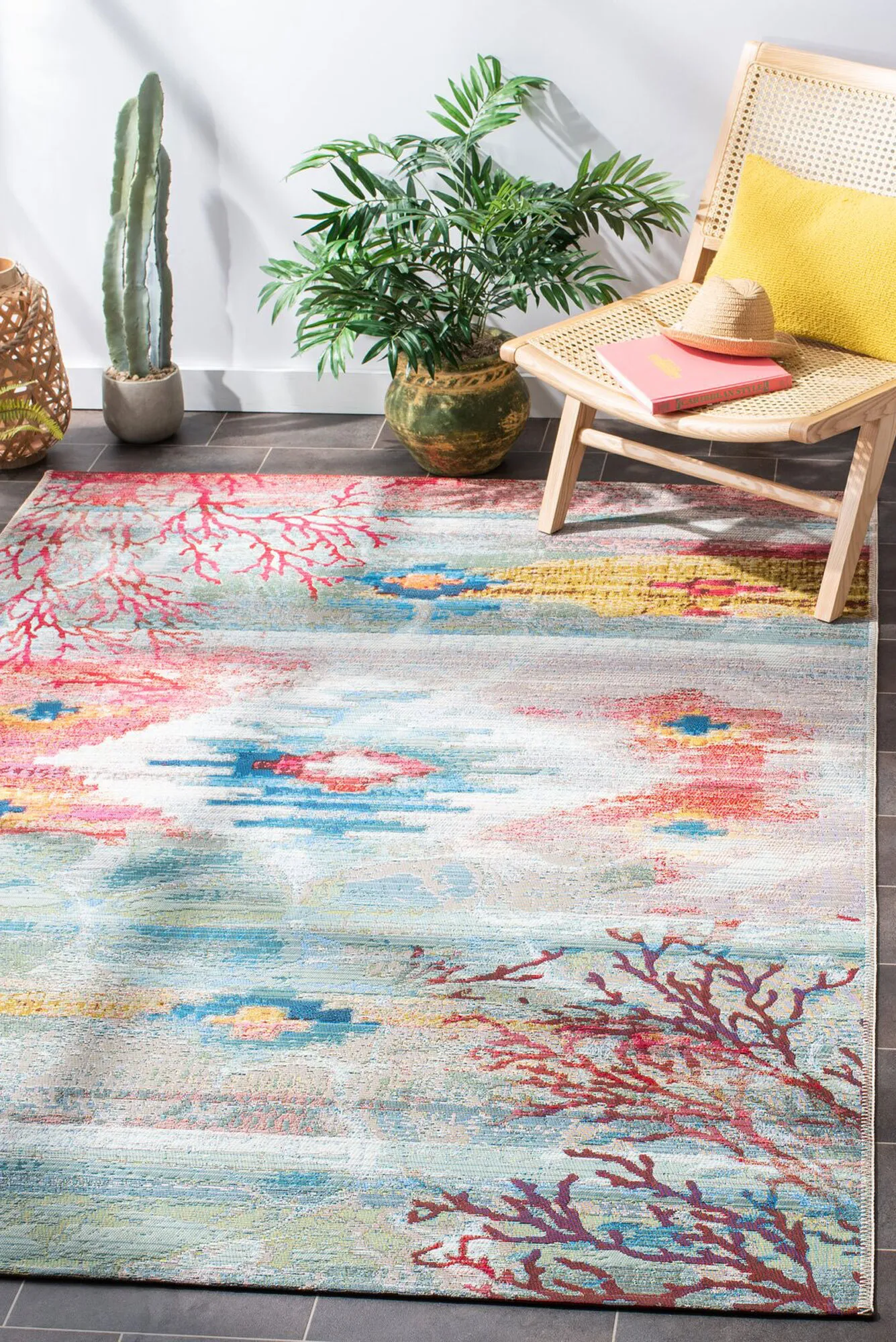 Sole Coral Indoor & Outdoor Rug(Size 235 x 160cm)