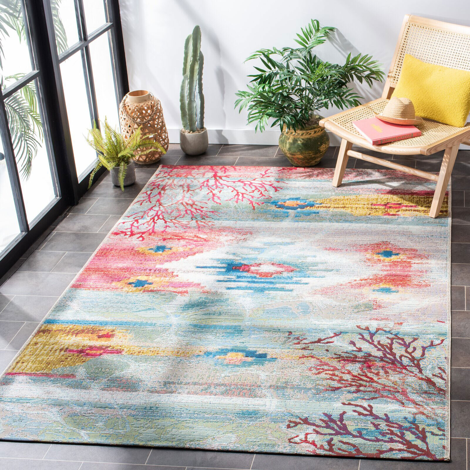 Large View Sole Coral Indoor & Outdoor Rug