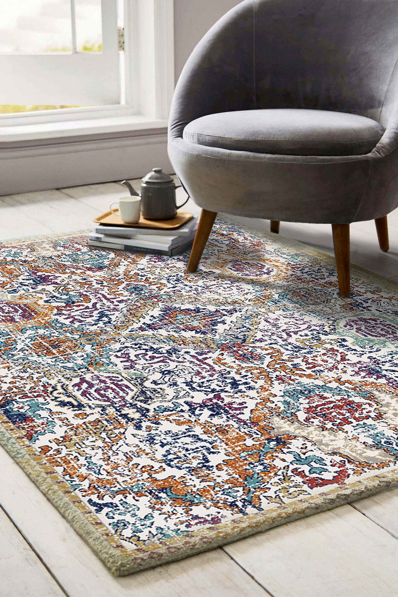Sophia Medallion Rug Contemporary Rugs Free Shipping