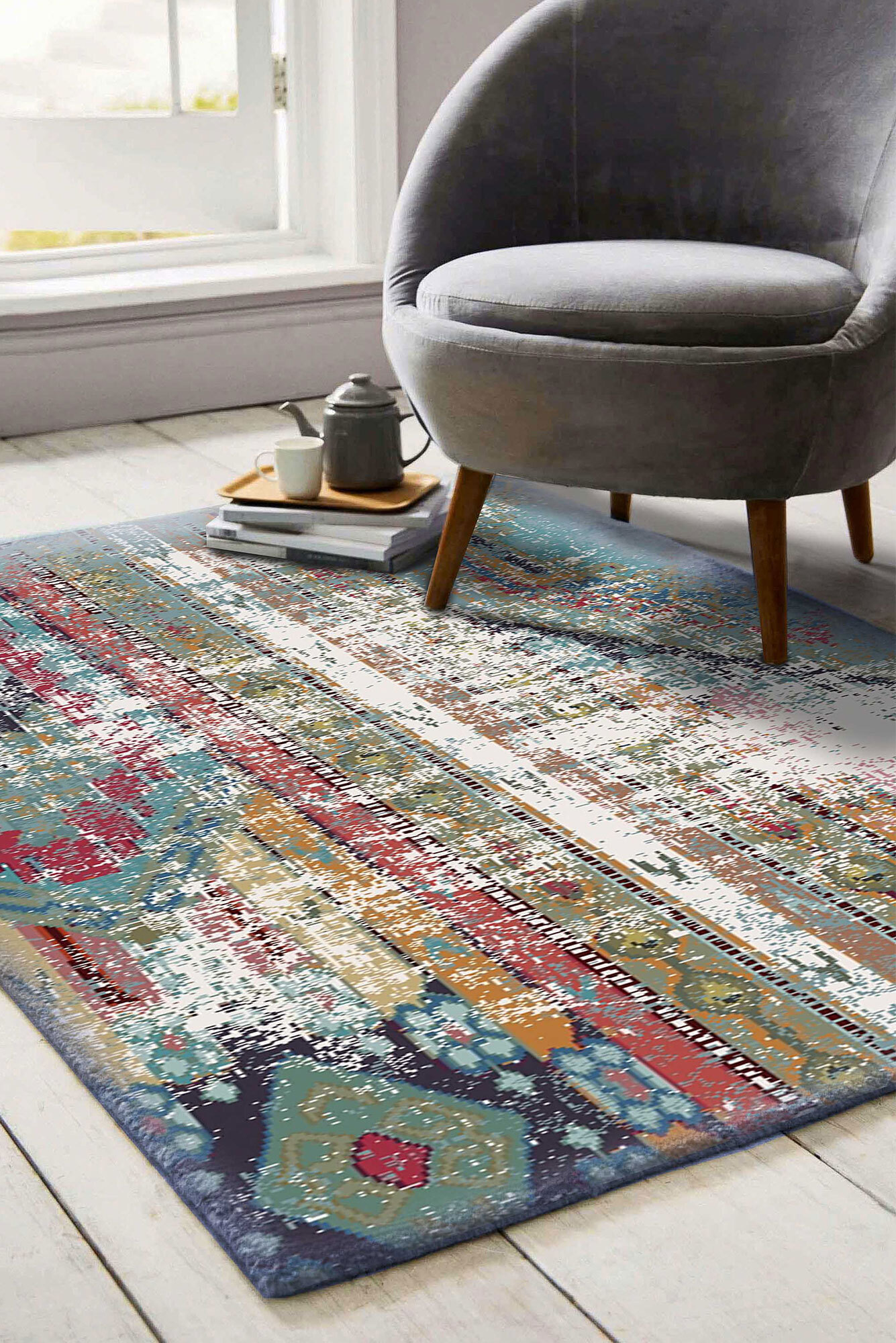 Large View Sophia Abtract Overdyed Rug(Size 230 x 160cm)