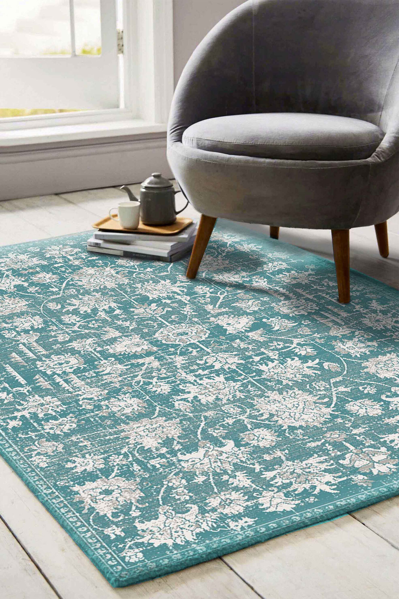 Sophia Floral Overdyed Rug(Size 230 x 160cm)