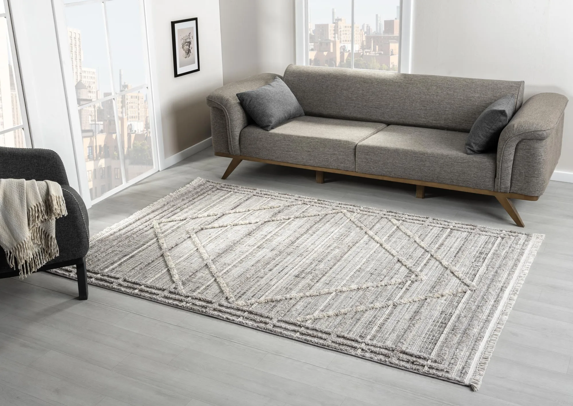 Large View Spain Modern Geometric Rug