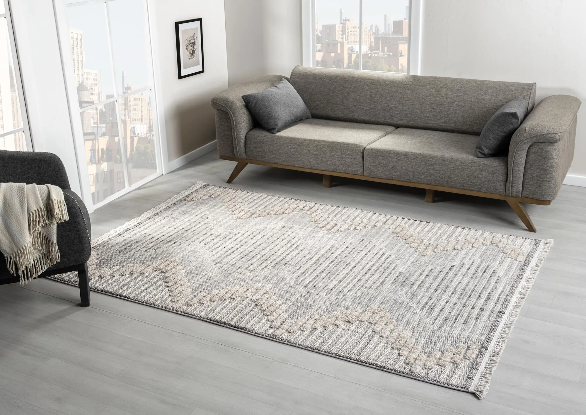 Large View Spain Modern Geometric Rug