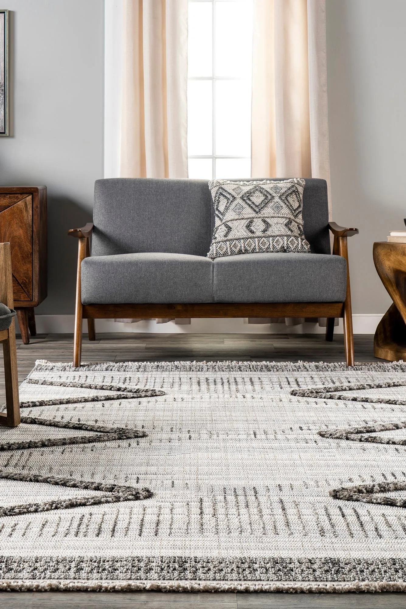 Large View Spain Modern Geometric Rug(Size 230 x 160cm)