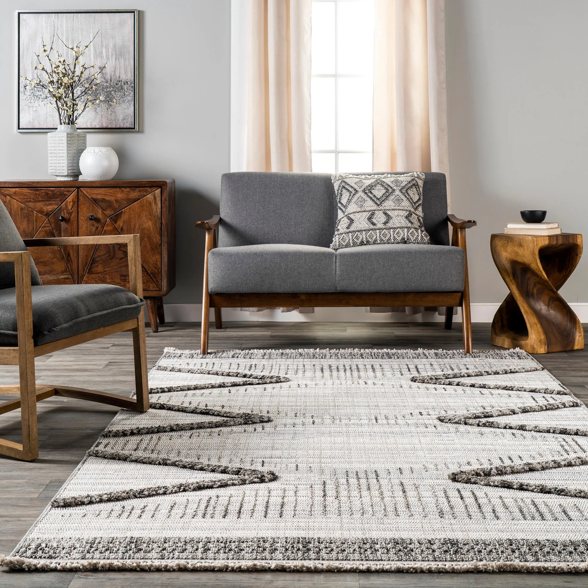 Large View Spain Modern Geometric Rug