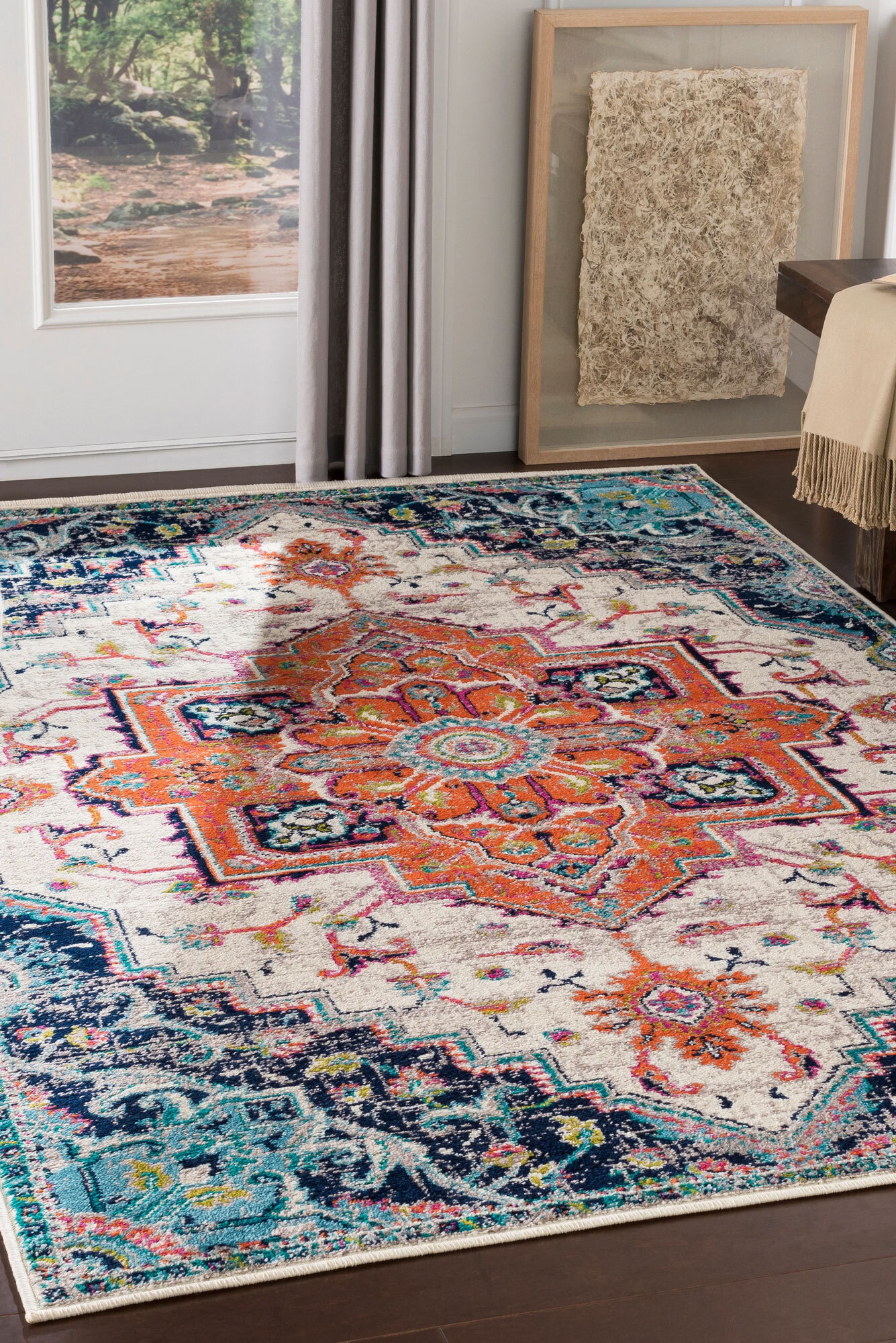 Space Traditional Medallion Rug(Size 220 x 150cm)