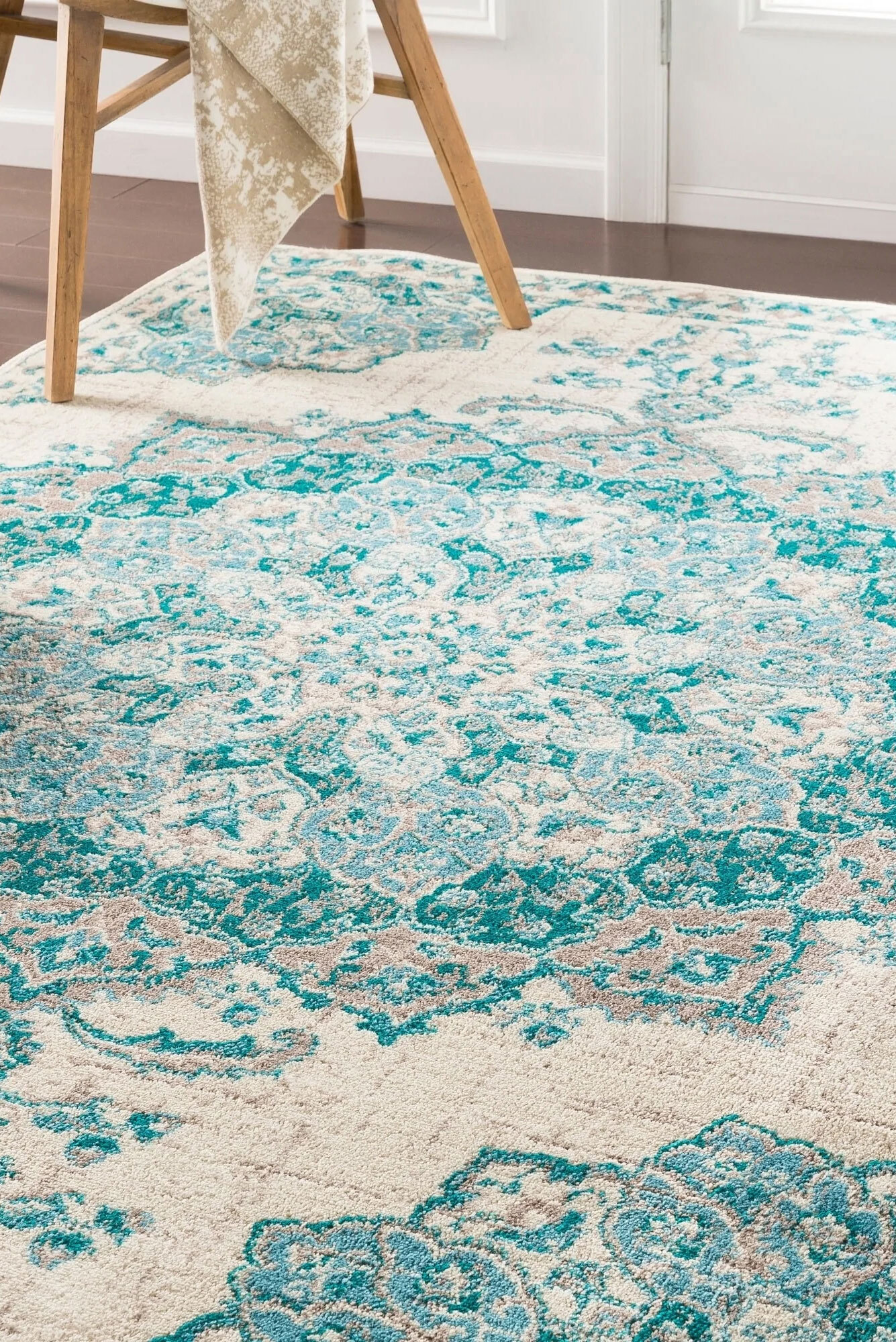Large View Space Traditional Medallion Rug(Size 230 x 67cm) RUNNER