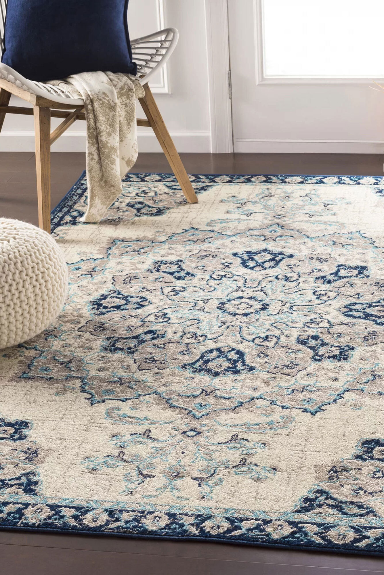 Space Traditional Medallion Rug(Size 220 x 150cm)