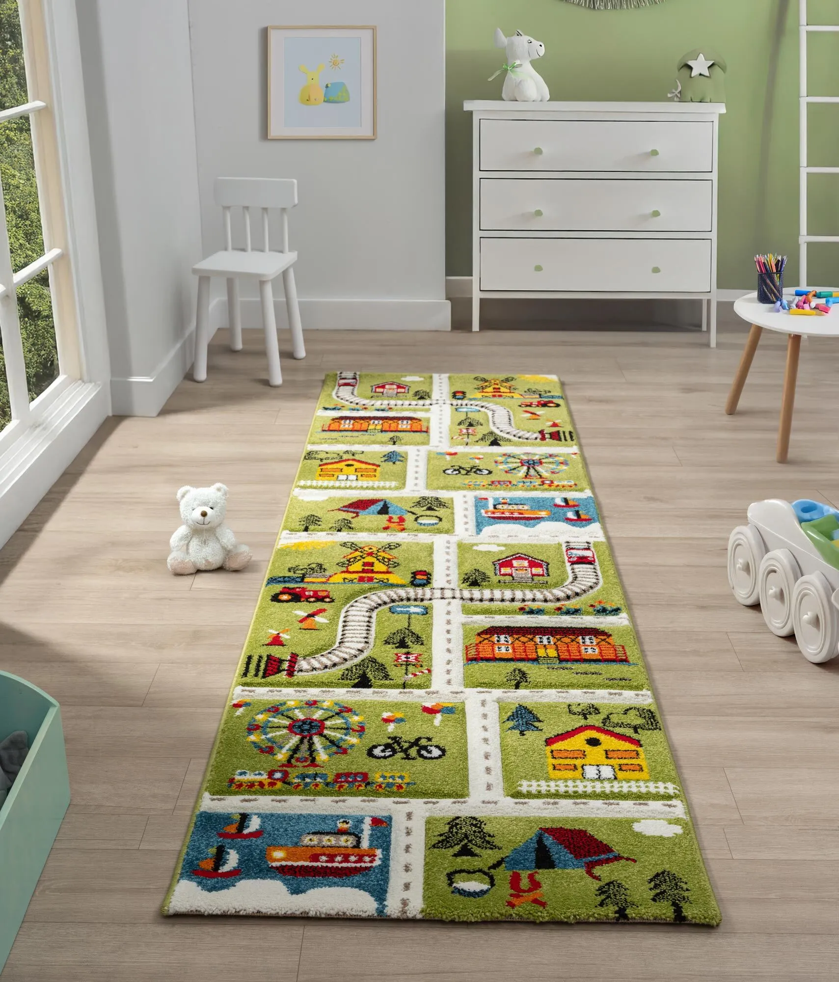 Speedy Kids Town Road Rug