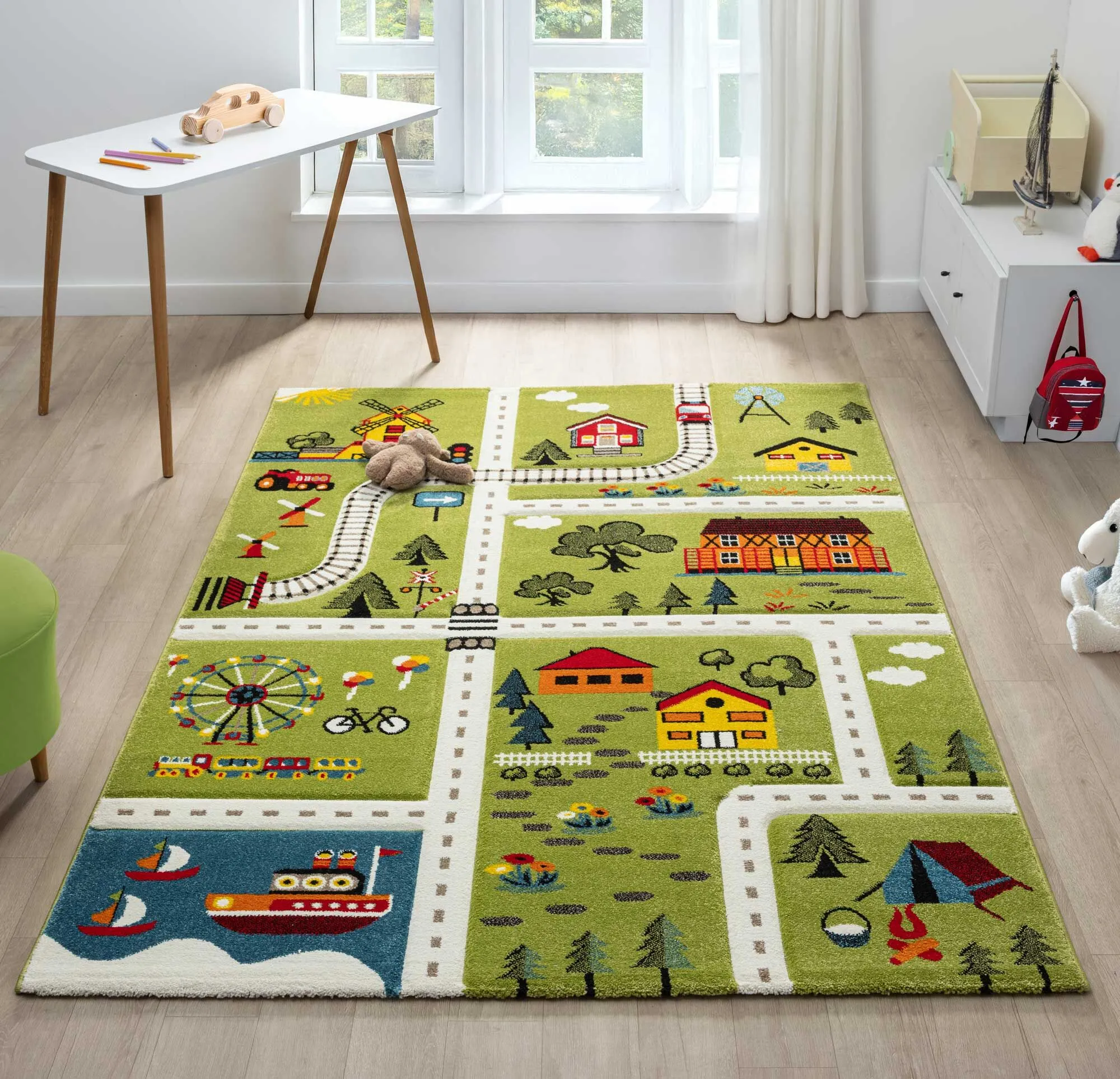 Speedy Kids Town Road Rug