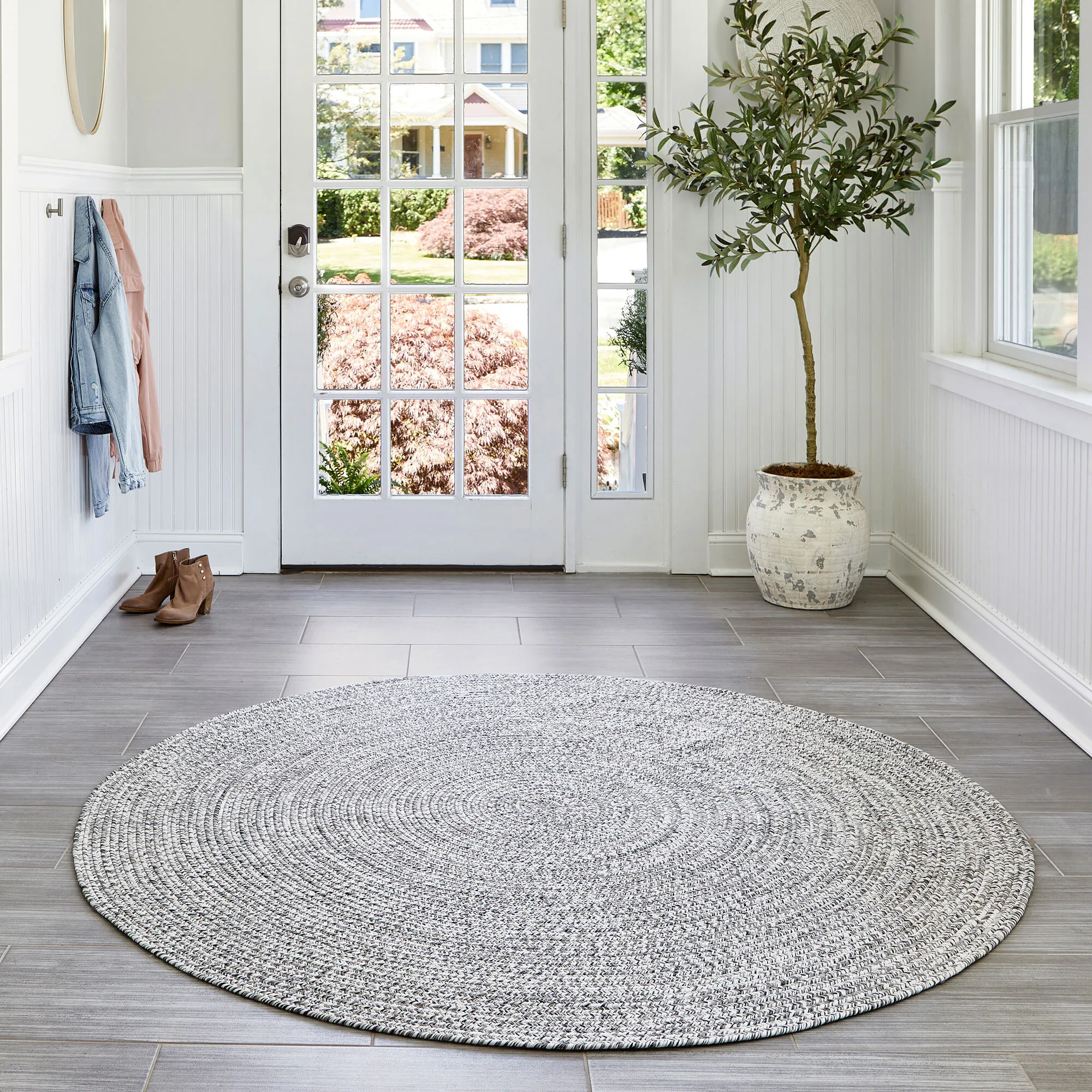 San Pietro Plain Hand Braided Rug(Size 200 x 200cm) ROUND