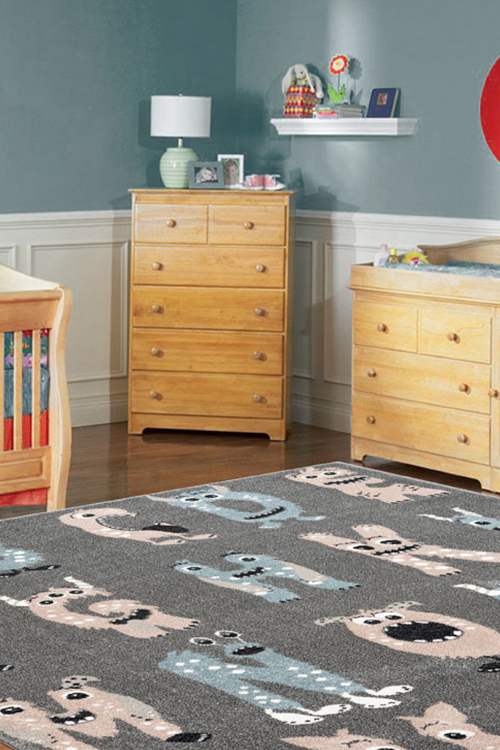 Large View Sunny Kids Fun Monster ABC Rug(Size 170 x 120cm)
