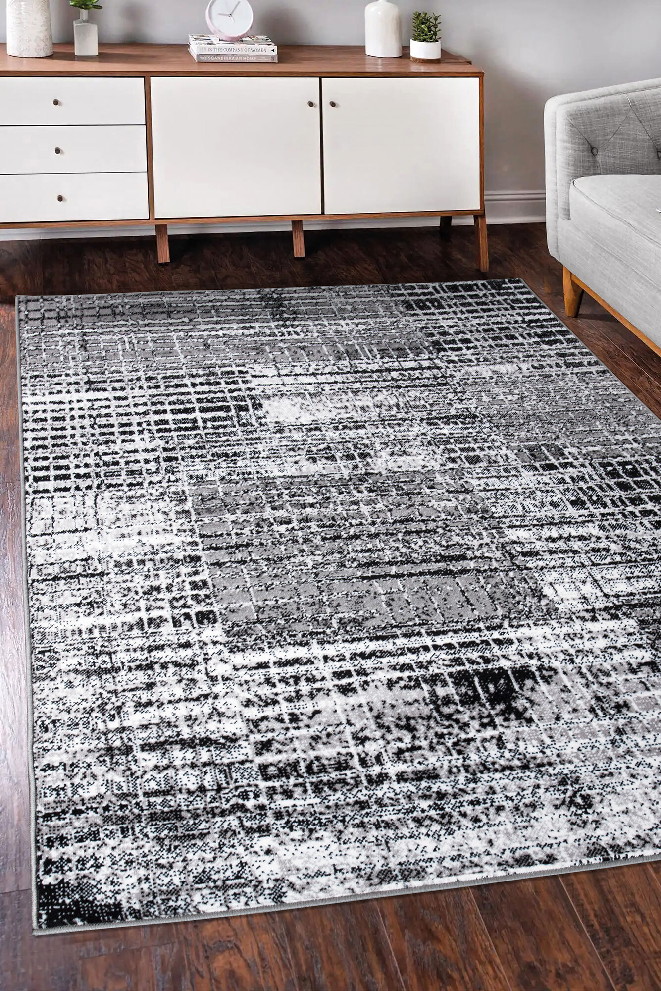 Large View Toni Modern Striped Rug(Size 230 x 160cm)