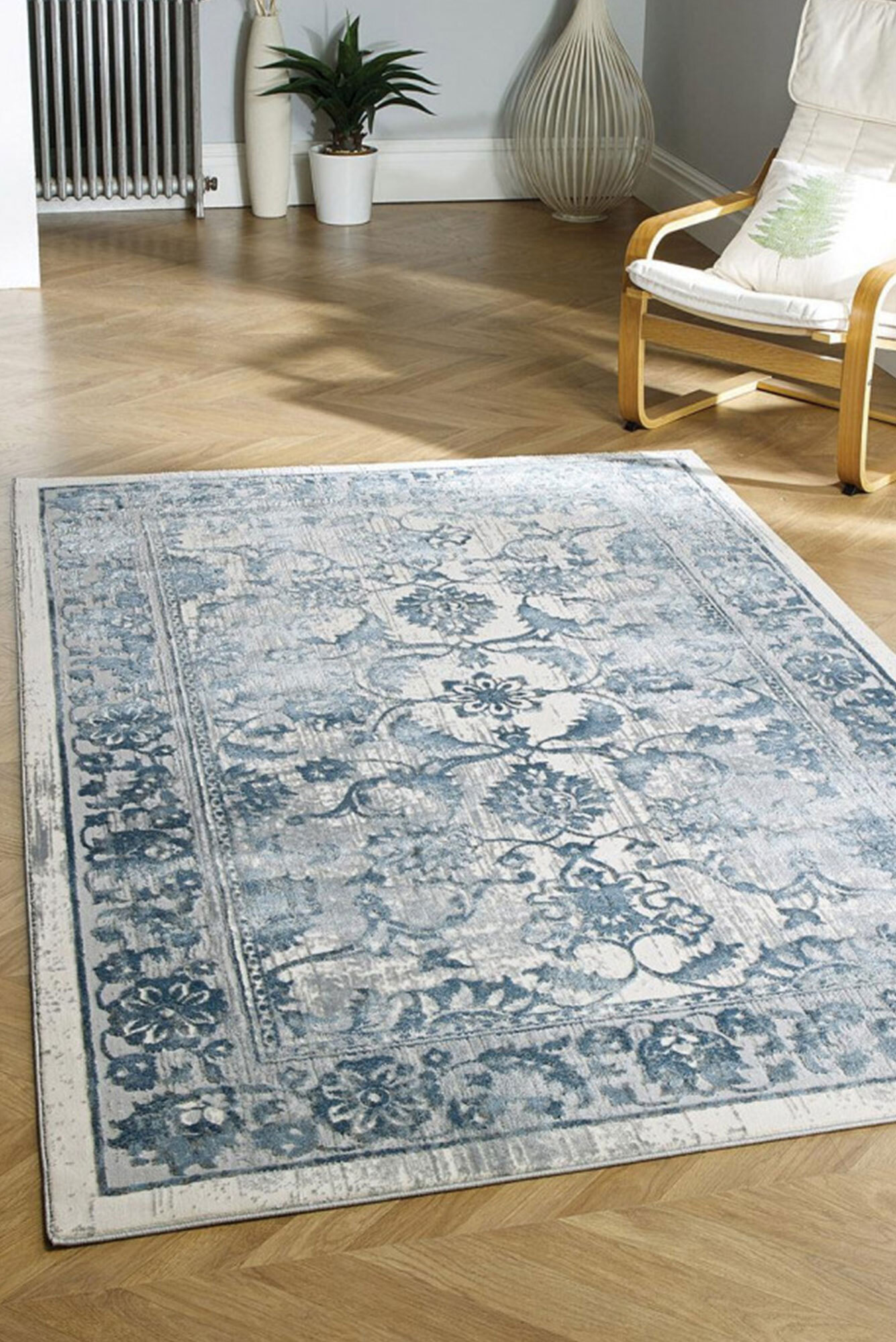 Talbet Overdyed Floral Rug(Size 170 x 120cm)