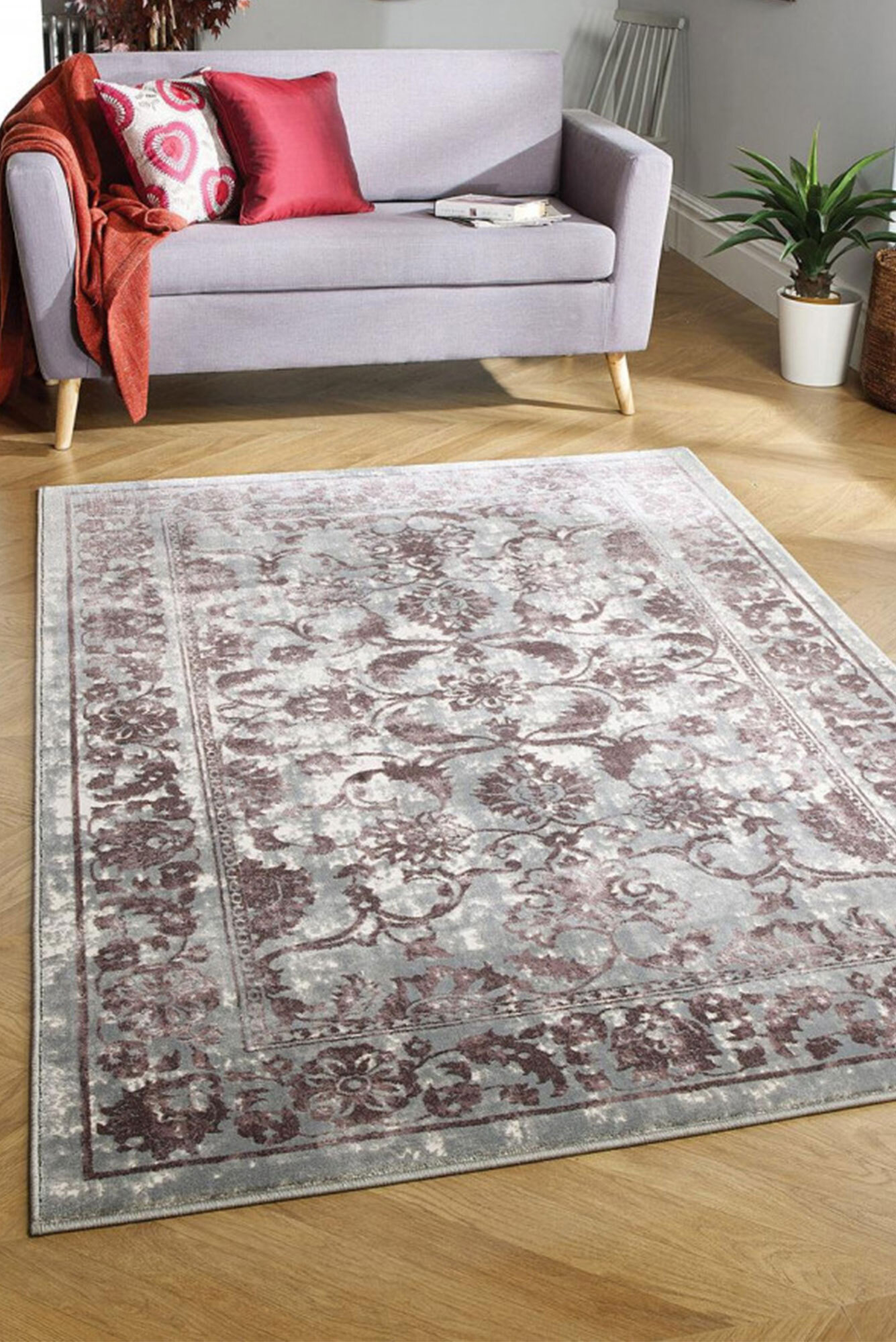 Talbet Overdyed Floral Rug