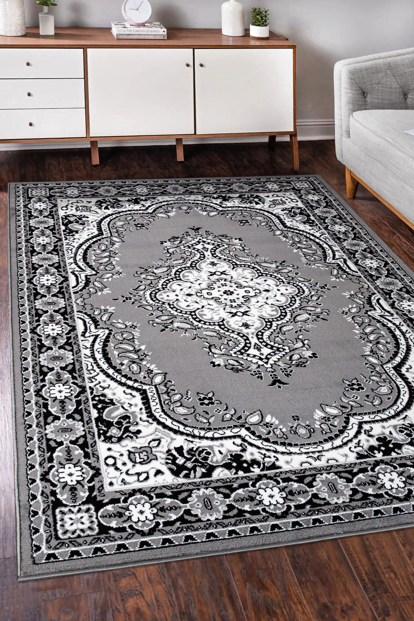 Large View Toni Traditional Medallion Rug(Size 230 x 160cm)