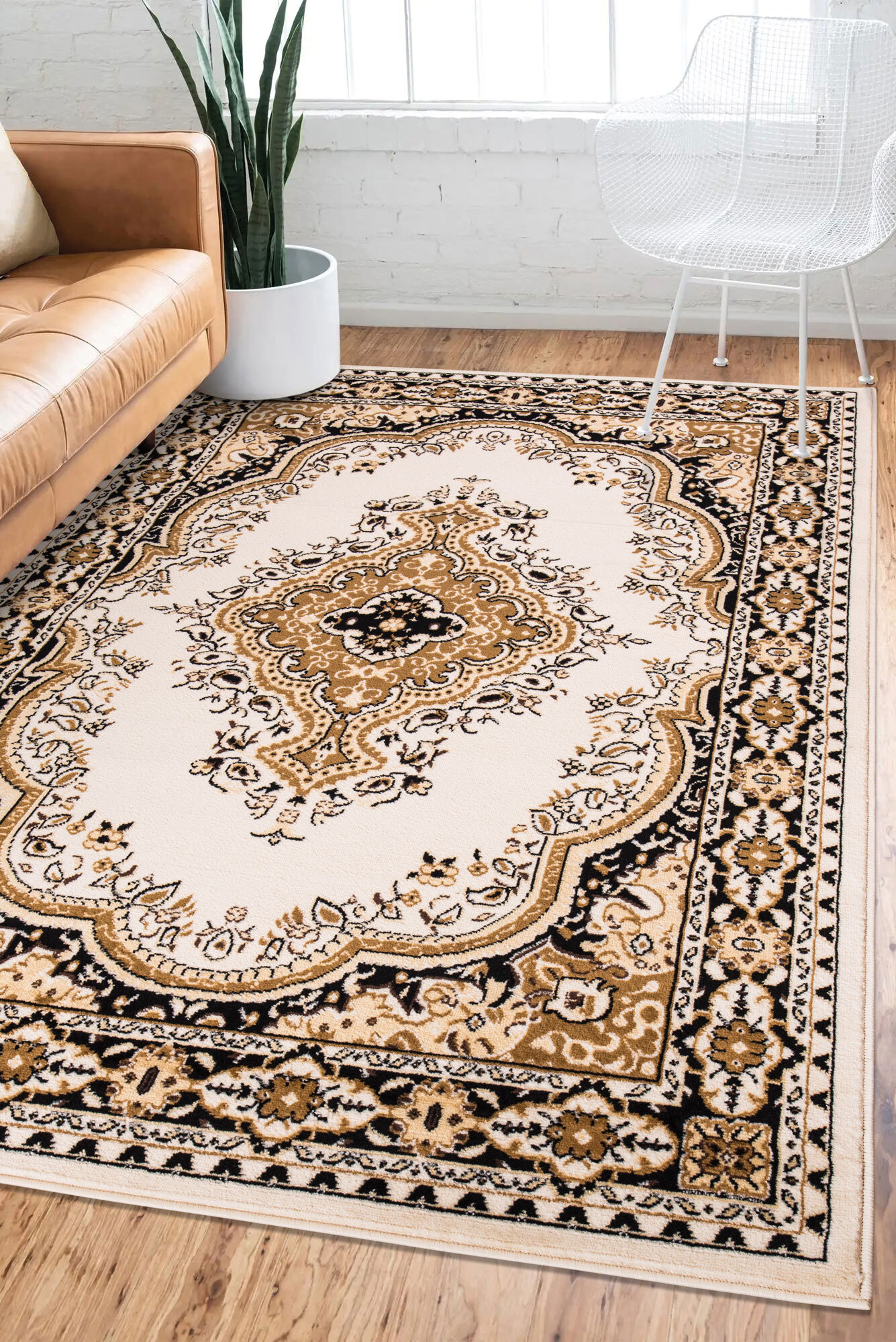 Large View Toni Traditional Medallion Rug(Size 230 x 160cm)