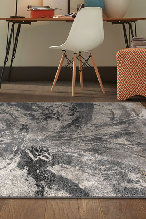 Unique Grey Modern Abstract Rug(Size 170 x 120cm)