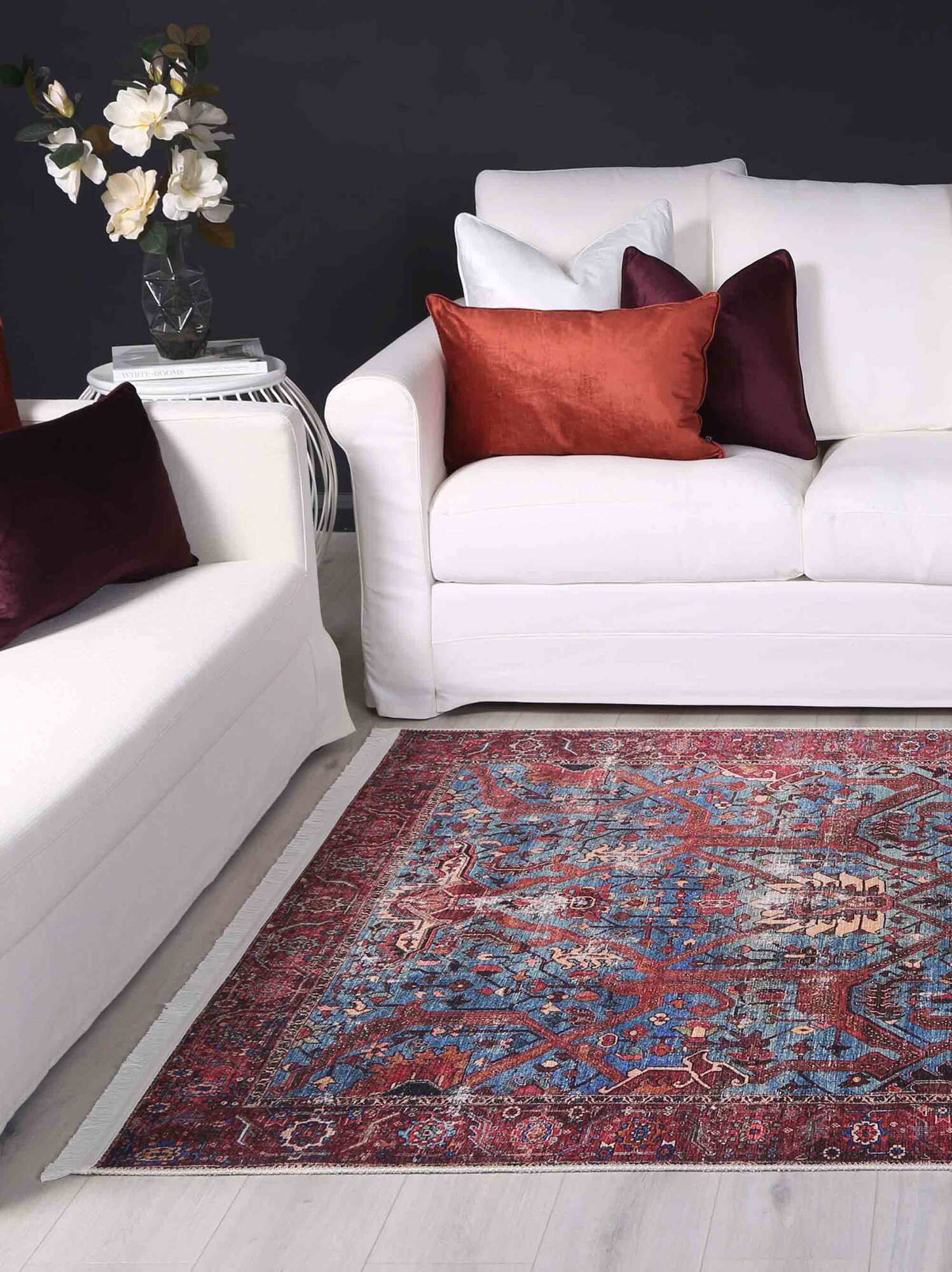 Large View Victoria Transitional Medallion Rug(Size 230 x 160cm)